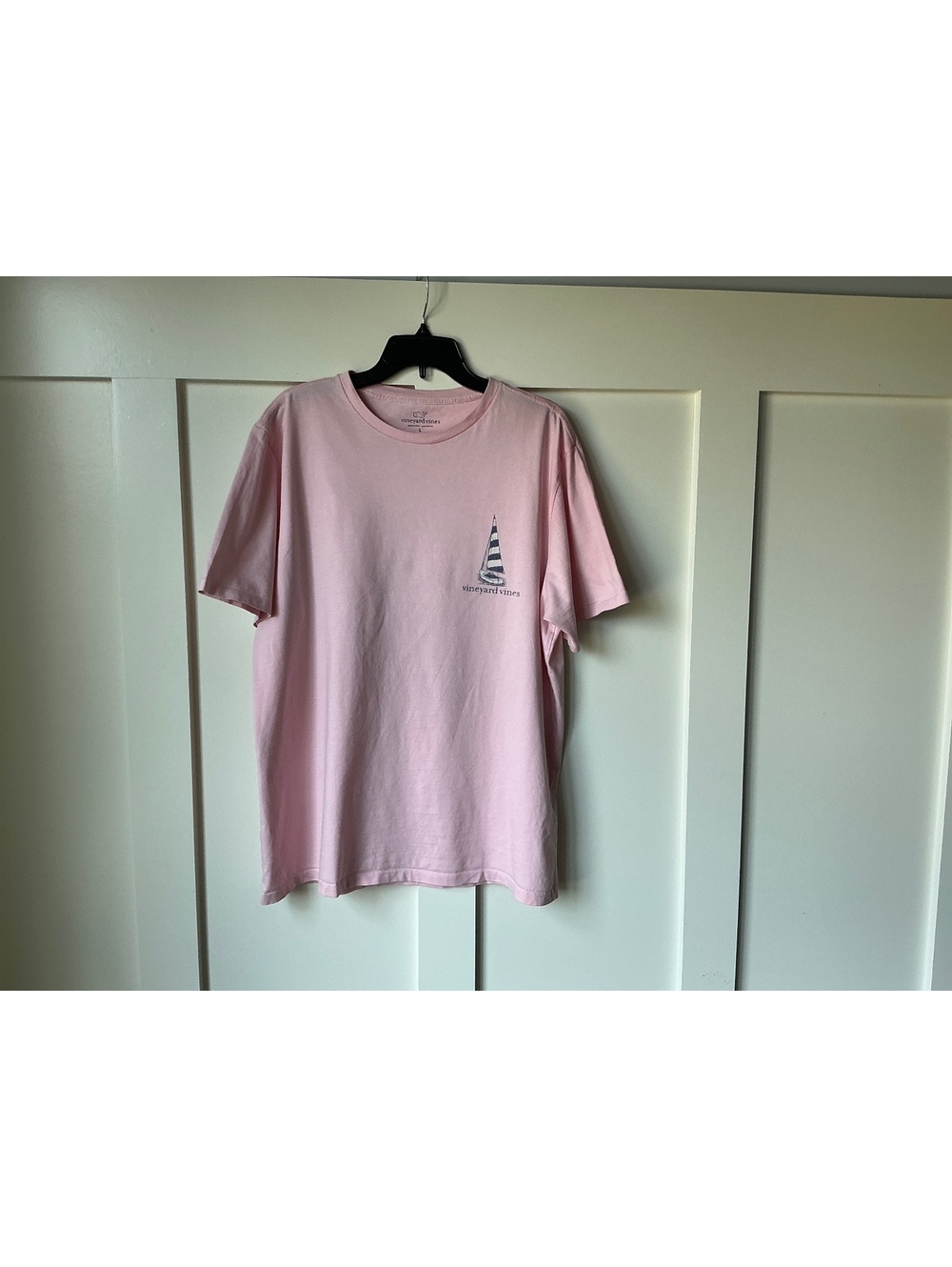 Vineyard Vines Pink Cotton Sailboat Graphic T-Shirt Size women’s Large